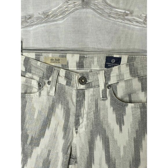 AG Adriano Goldschmied Gray The Stilt Cigarette Leg Jeans 24 - Picture 3 of 5